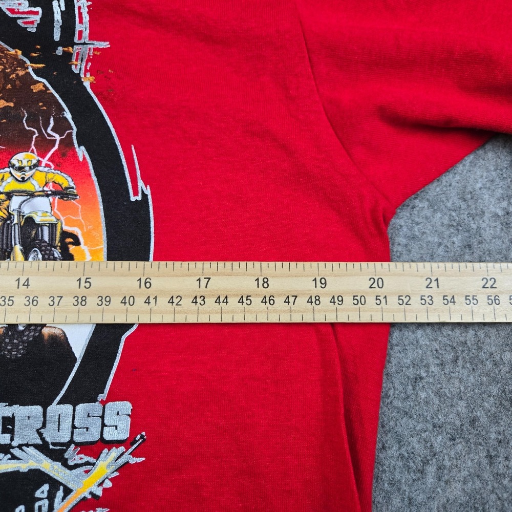 Vintage RudeBoyz T-Shirt Boys XL Red Y2K Motocross Dirtbike Skater Outdoors‎ - Picture 7 of 9